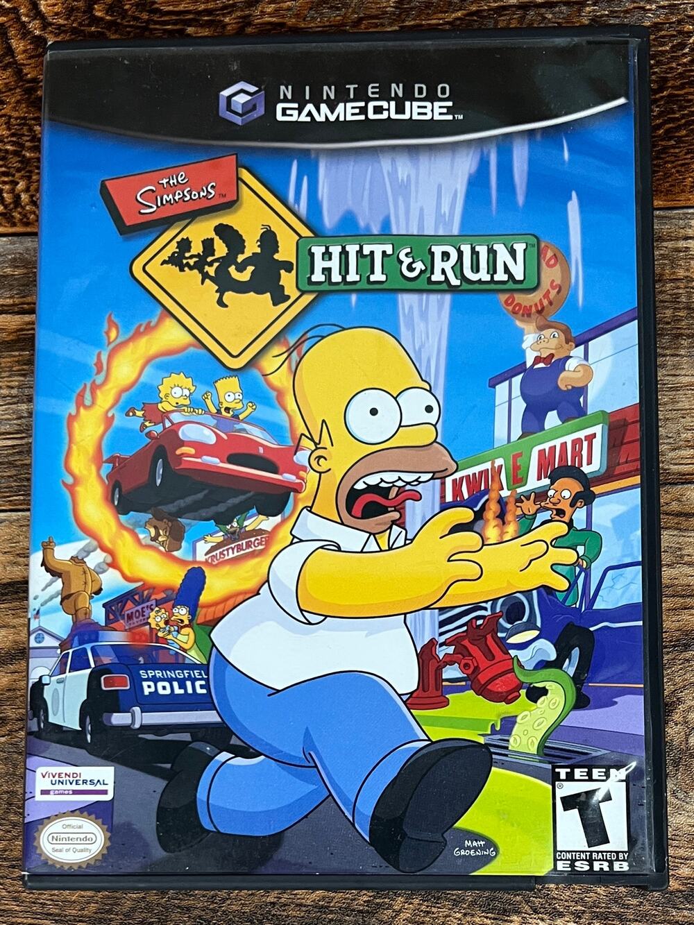 The Simpsons Hit and Run Nintendo GameCube Video Game with case and manual